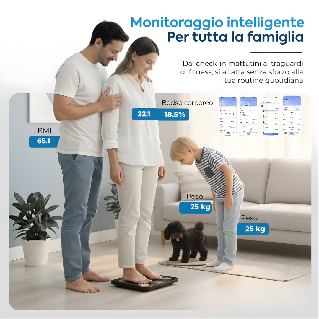 Brio 1 Pro Bilancia Pesa Persona Intelligente
