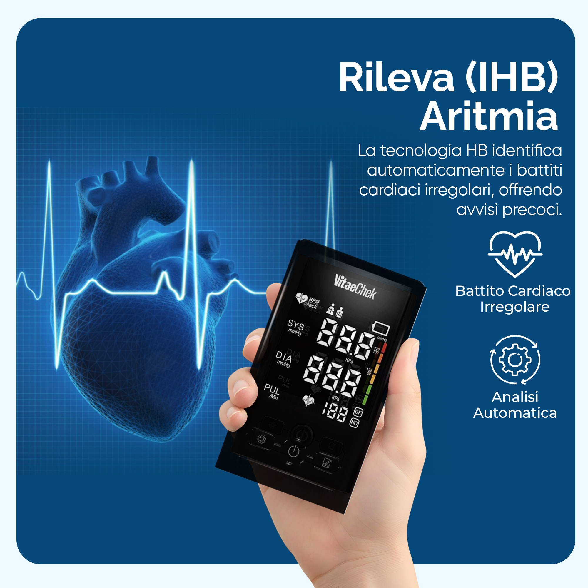 VitaeChek Pulse 3 – Misura . Ascolta il risultato. Stai tranquillo.