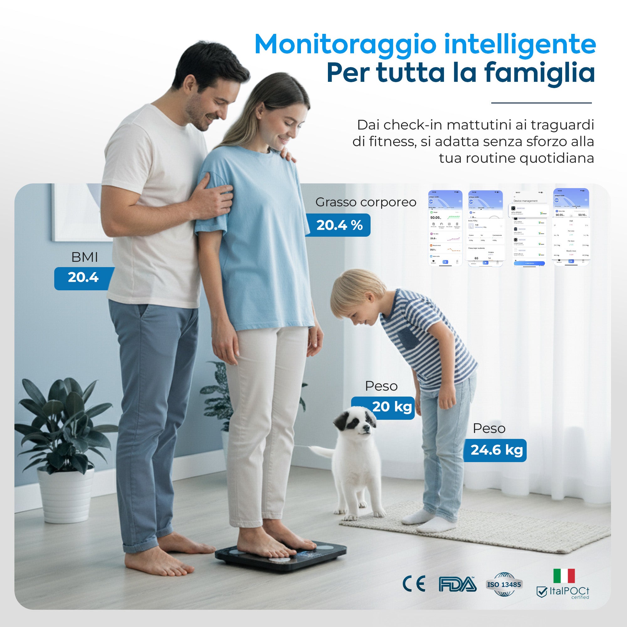 Brio 1 Pro Bilancia Pesa Persona Intelligente