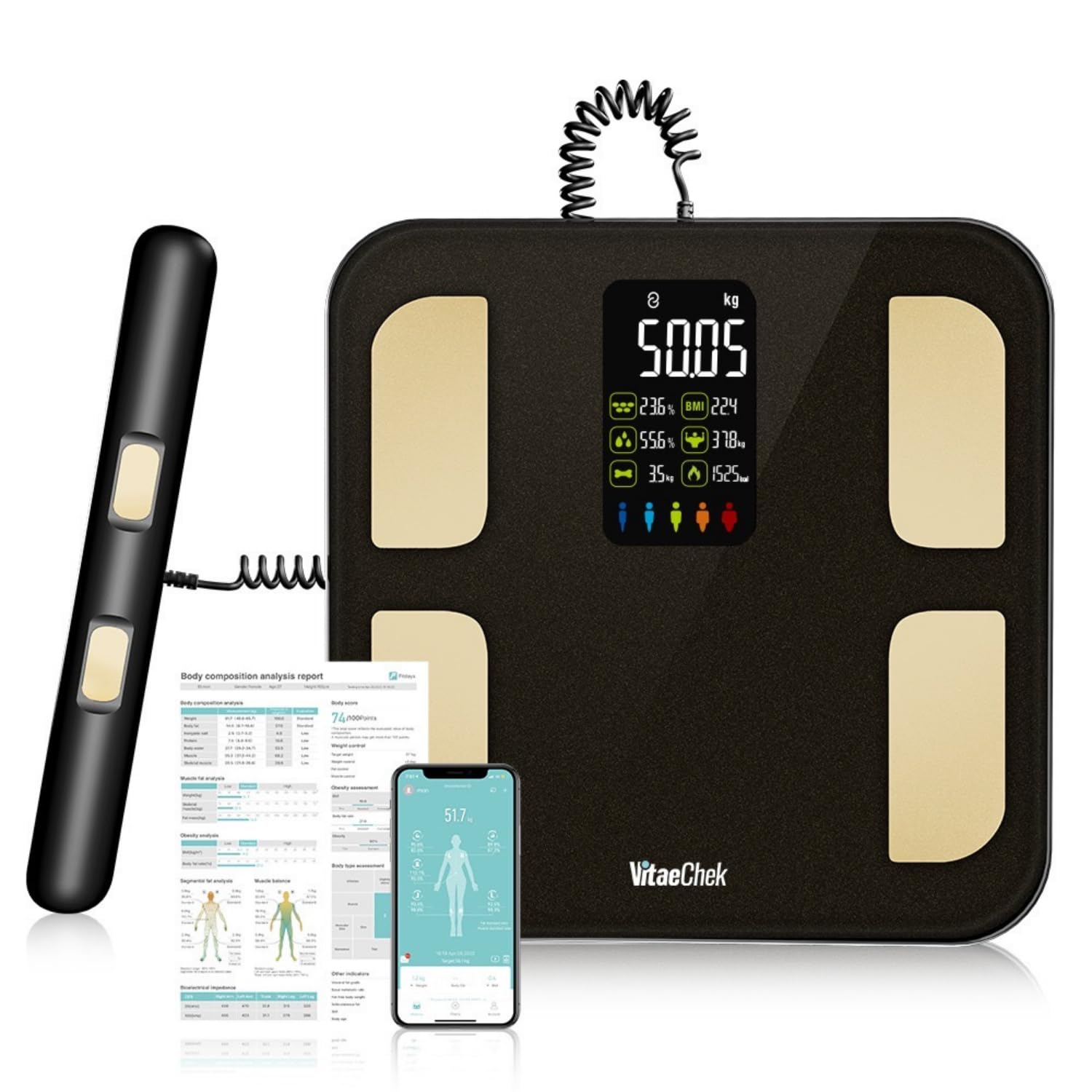 VitaeChek Body fat Scale 8 electrods
