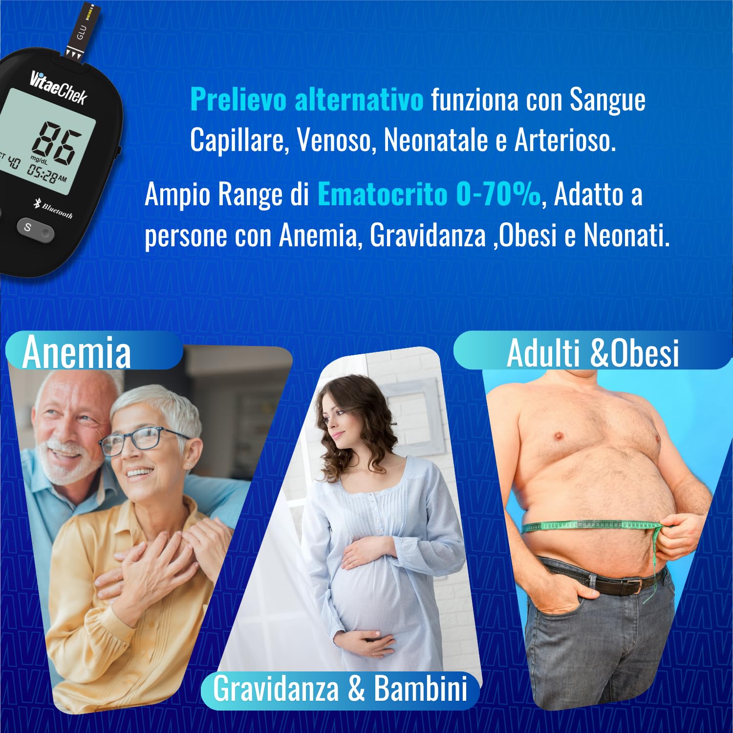 Misuratore glicemia Bluetooth ad alta precisione GDH-FAD – VitaeChek G1 Pro