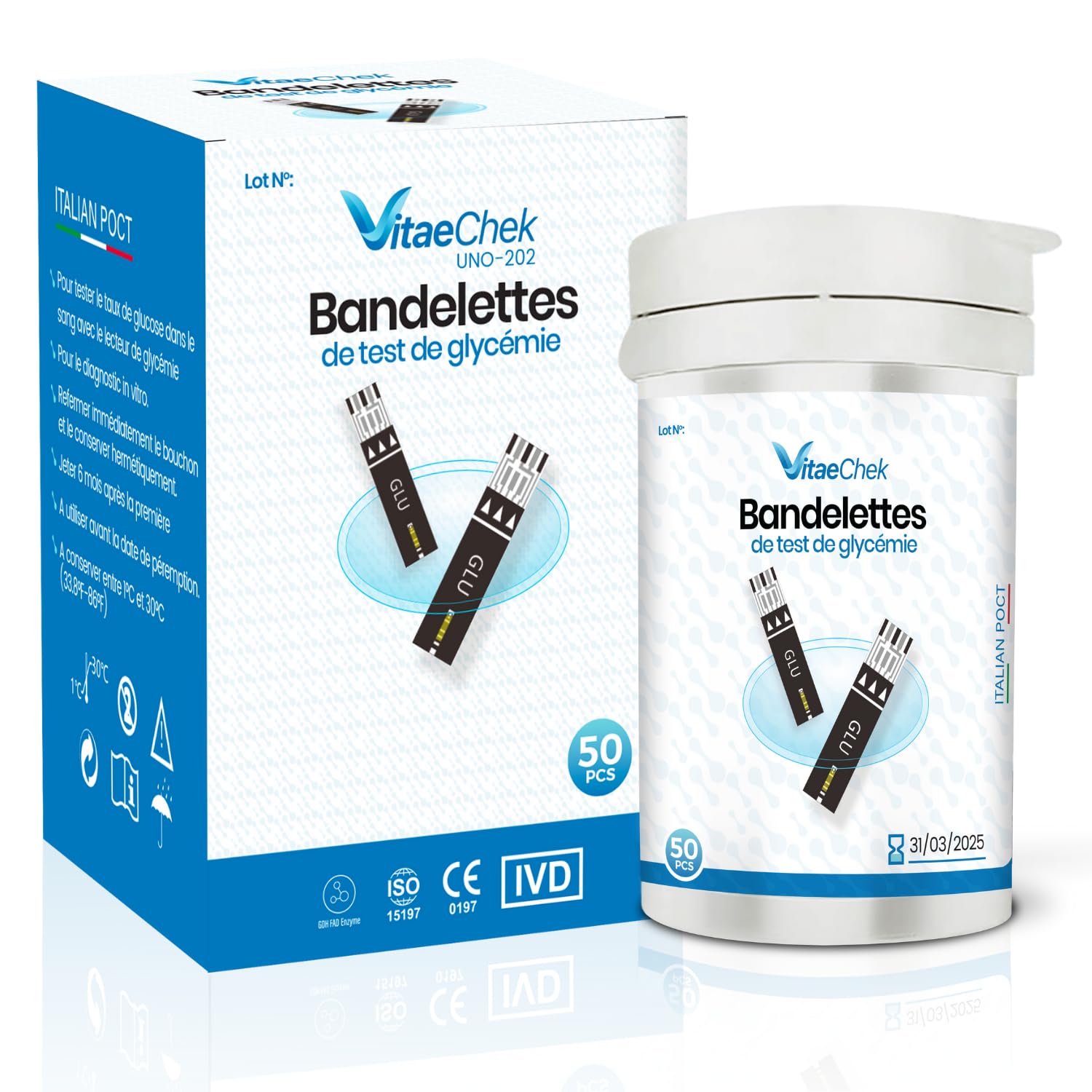 Strisce Glicemia GDH-FAD Alta Precisione – VitaeChek G1 Pro