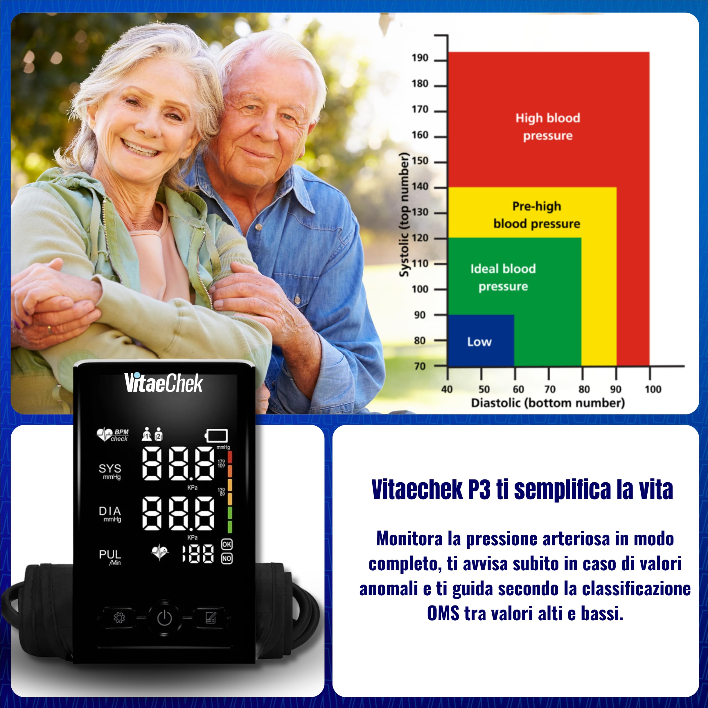 Misuratore Di Pressione VitaeChek Pulse 3