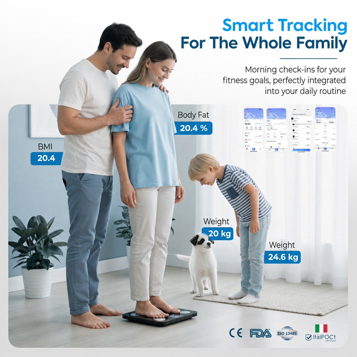 Pèse-personne impédancemètre Bluetooth Vitaecheck