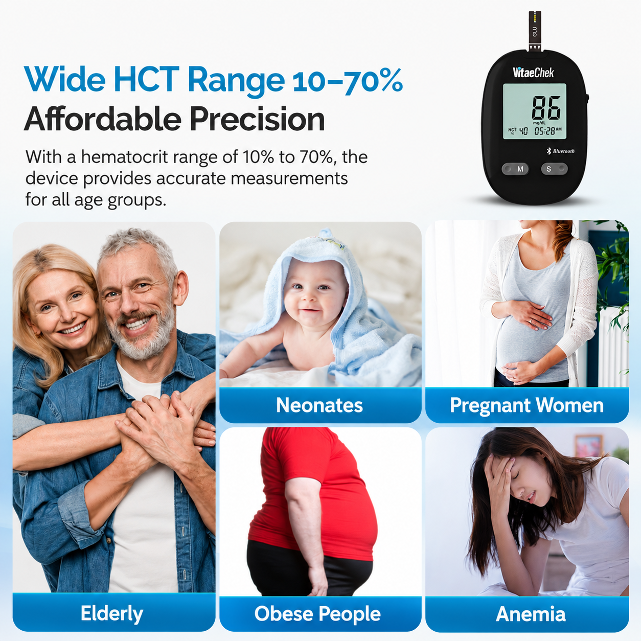 Kit Glucometro Intelligente VitaeChek G1 Pro – App Bluetooth