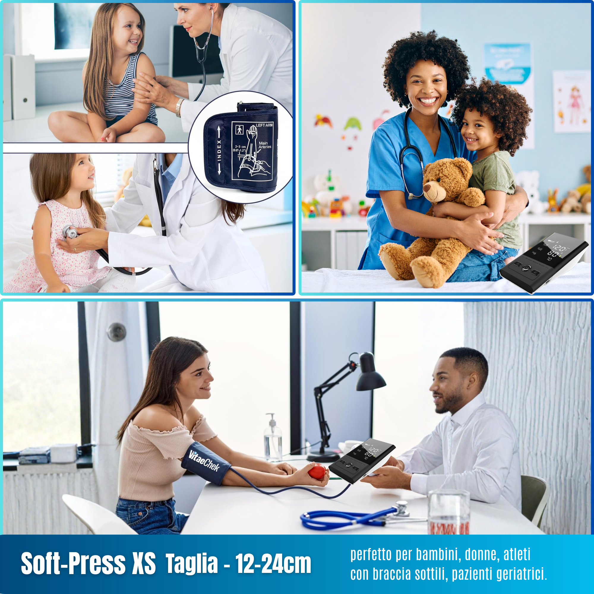 Bracciale universale compatibile con tutti i misuratori.