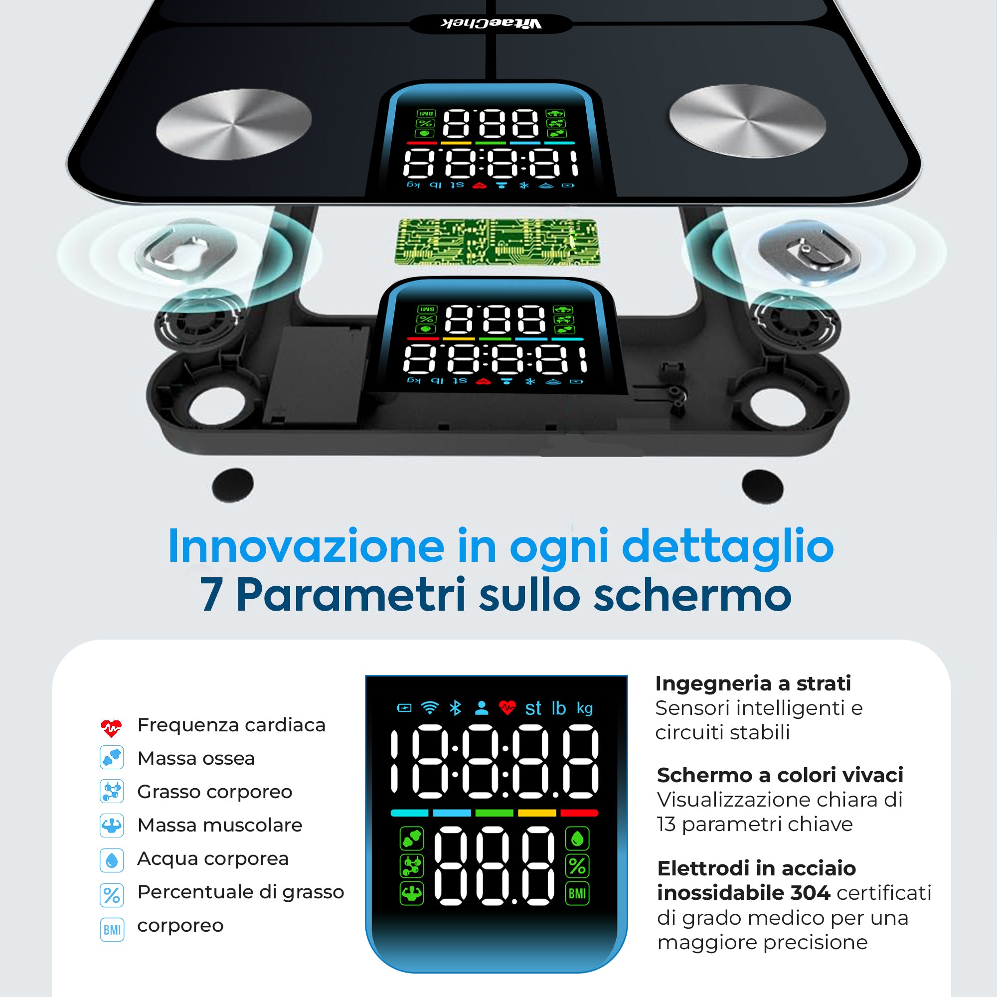 Brio 1 Pro Bilancia Pesa Persona Intelligente