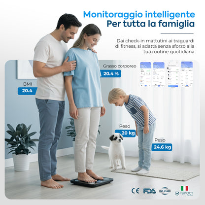 Brio 1 Pro Bilancia Pesa Persona Intelligente