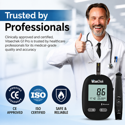 Kit Glucometro Intelligente VitaeChek G1 Pro – App Bluetooth