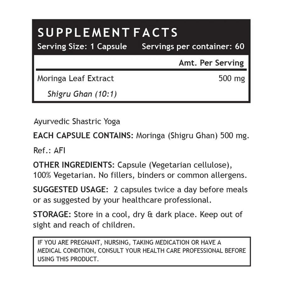 Moringa Leaf — 60 capsules