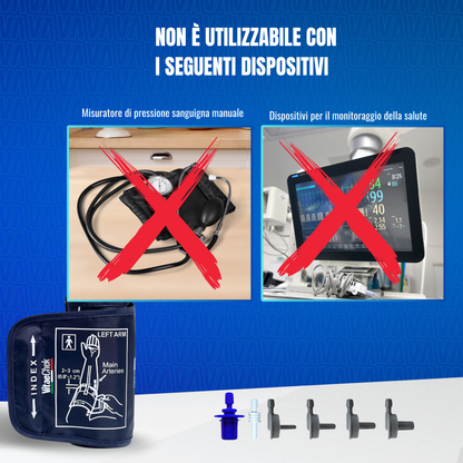 Bracciale universale compatibile con tutti i misuratori.