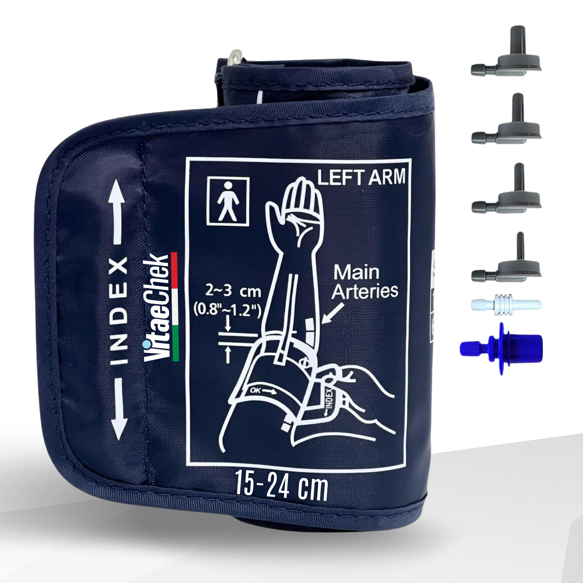 Bracciale universale compatibile con tutti i misuratori.