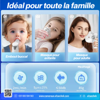 AeroMist — idéal pour toute la famille : embout buccal, masque enfant, masque adulte