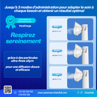 AeroMist — 3 modes de nébulisation : doux, moyen, fort