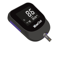Gluco G-210 en cours de mesure avec bandelette
