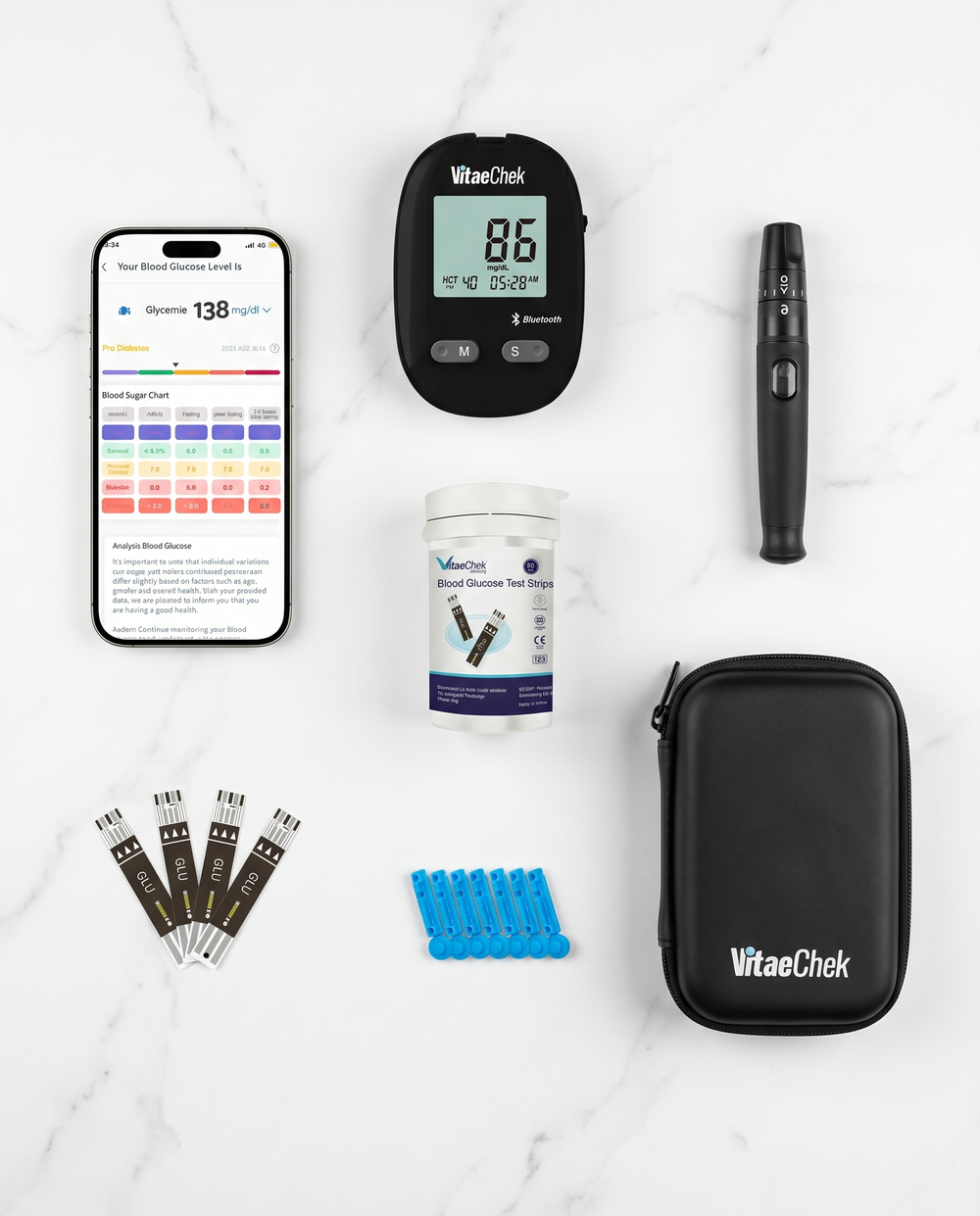 Kit Glucometro Smart G1 Pro