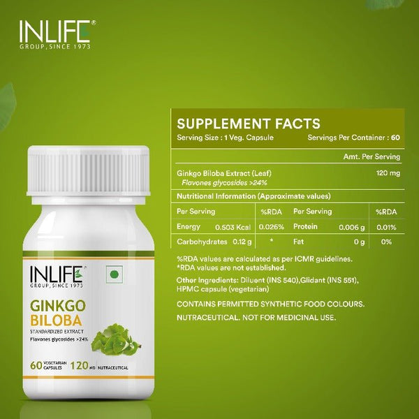Ginkgo Biloba — 60 Kapseln
