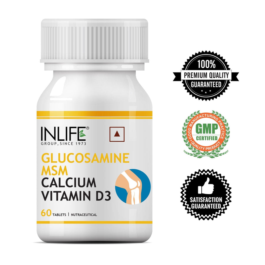 Glucosamine + MSM + Calcium + D3 — 60 comprimés