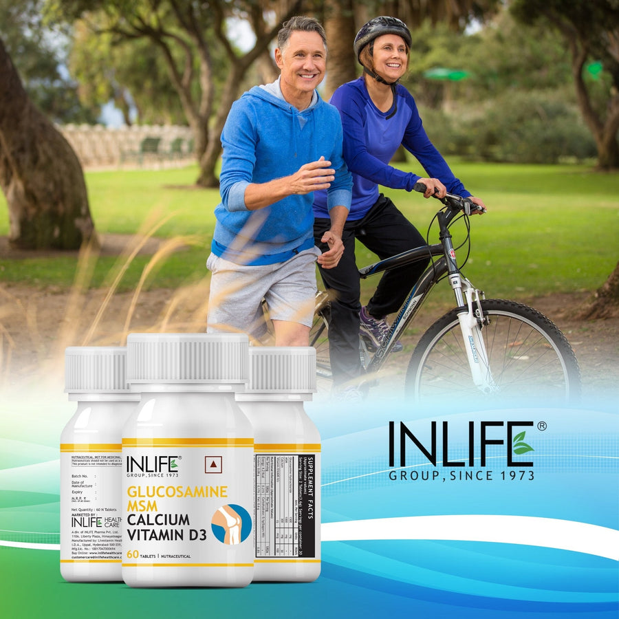 Glucosamine + MSM + Calcium + D3 — 60 comprimés