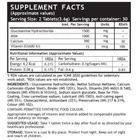 Glucosamine + MSM + Calcium + D3 — 60 comprimés