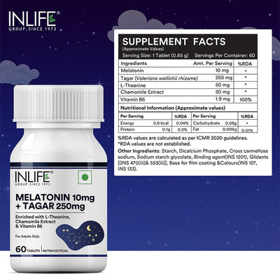Mélatonine 10 mg — 60 comprimés