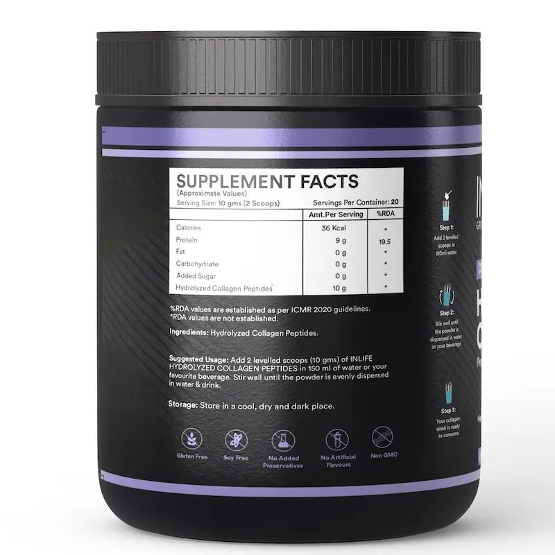 Hydrolysiertes Kollagenpulver — 200 g